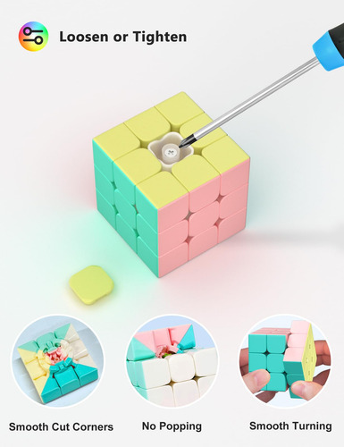 Juego De Cubos De Velocidad 2x2 3x3 Y Piramidal Para Niños