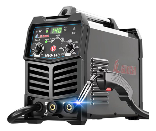 Gz Guozhi Soldador Mig 140a, 3 En 1 Soldador Flux Mig/arc/li