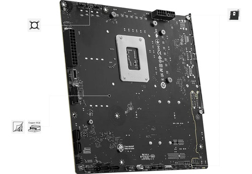 Tarjeta Madre Msi B760m Project Zero Lga 1700 Ddr5 C. Blanco