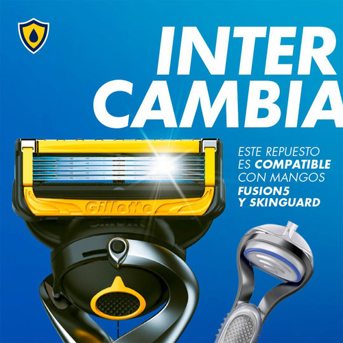 Rastrillo Gillette Proshield Con 5 Hojas, 1 Unidad