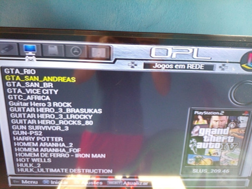 Pendrive Com Top 10 Jogos De Ps2 + Mcard Opl - Você Escolhe (Usado)