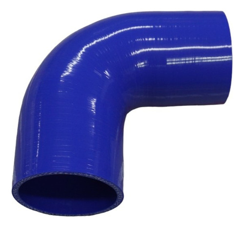 Codo De Silicona Alta Presión 90° 2.75 70mm Color Azul