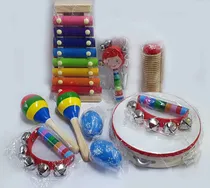 Comprar Kit Set De Percusion Infantil De 10 Piezas Con Funda
