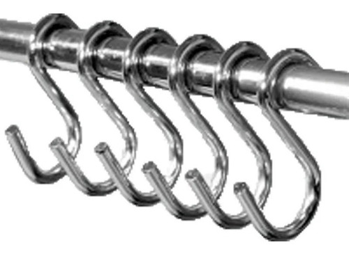 Imagen 2 de 3 de Kit De 6 Ganchos Simples Para Barral Hafele 522.66.292