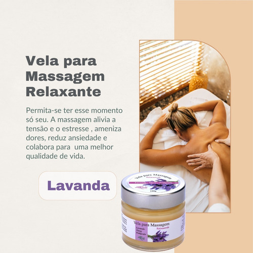 Conjunto 6 Velas Para Massagem 100g Cada Arte Dos Aromas