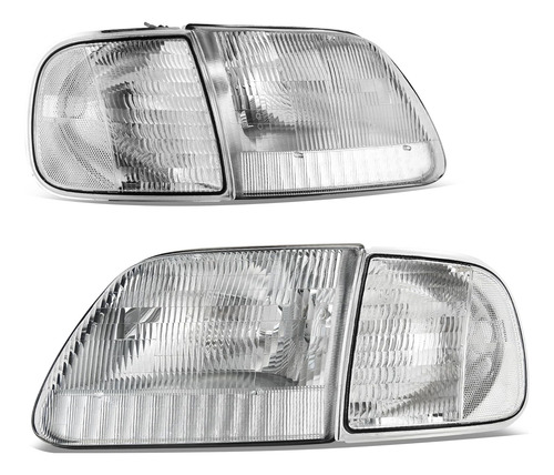 Conjunto De Faros Delanteros Ford F-150/97-02 Ford Expe...