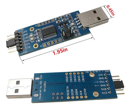 Dsd Tech Sh-u09c2 Adaptador Usb A Ttl Integrado Ftdi Ft232rl