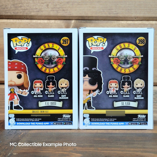 Funko Pop! Guns N Roses 2 Pack - Axl Rose #397 Y Slash #398