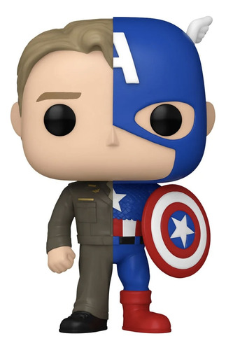 Split Cap America Con Steve Rogers #1431 Funko Pop! Marvel
