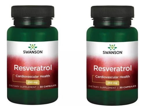 Swanson -2 Unidades Resveratrol Higher Potency 250mg 30 Caps