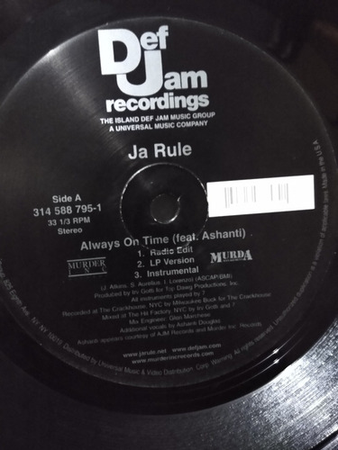 Ja Rule - Always On Time / Worldwide Gangsta (single)