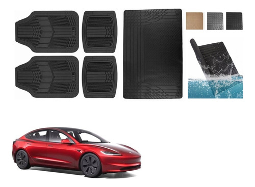Tapetes Prime 4pz + Cajuela Tesla Model 3 2025 2026 2027 Black