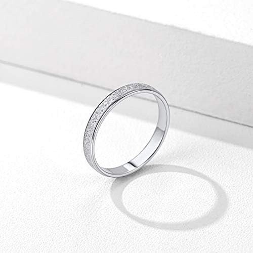 Chicsilver 3 Mm 925 Anillos De Plata Esterlina Anillos De Co