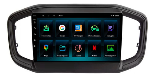 Multimidia Fiat Strada 20/23 9p Android Carplay 2/32gb