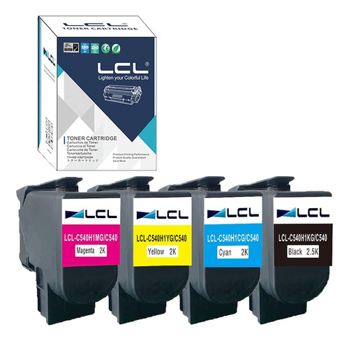 Lcl Compatible Toner Cartridge Replacement For Lexmark C540h