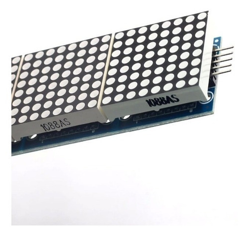 Módulo 4 X Matriz Led 8x8 Max7219 De Puntos Para Arduino