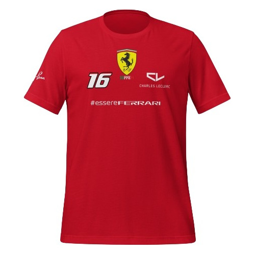 Remera Ferrari Charles Leclerc Rayban Formula 1
