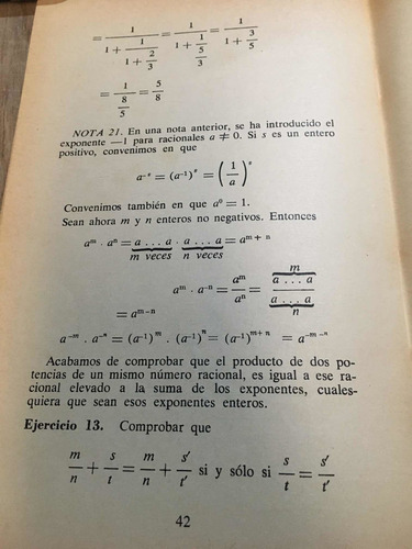 Los Numeros Racionales- Francisco Tomas (Usado)