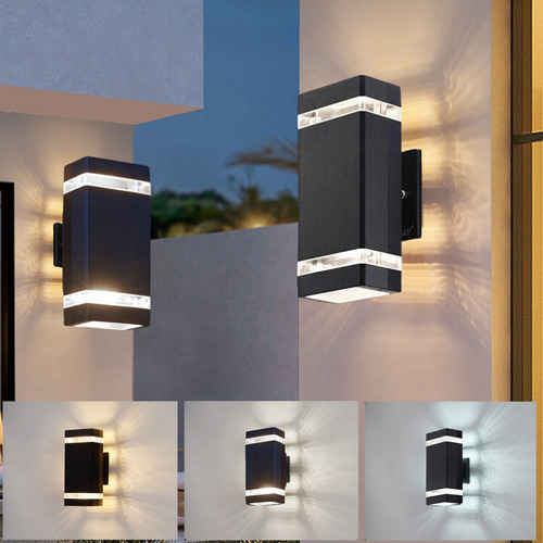 Lámparas De Pared Exterior Para Jardin Impermeable Led 2pzs