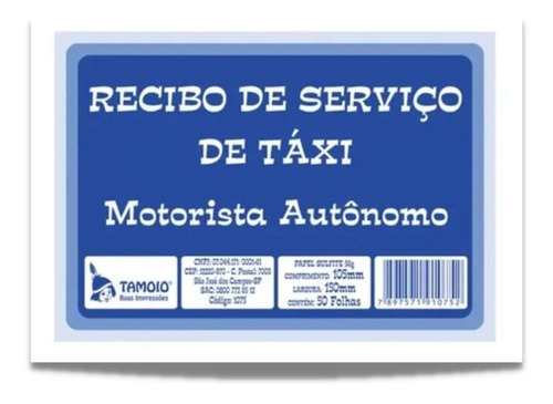 Aplicación Kit 10 Taxi Receipt Block Ticket para conductores