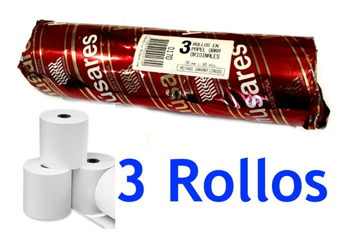 Imagen 1 de 1 de Rollos Obra Húsares 70mm X 40mt. Pack Sellado X3u. Premium