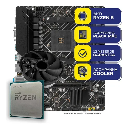 Kit Upgrade Gamer Mcl Amd Ryzen 5 3400g A520m