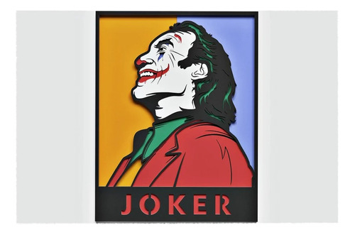 Cuadro Decorativo Joker Guason Batman Comic Madera
