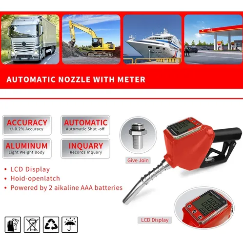 Pistola Digital Automática Surtidora Combustible,diesel,gaso