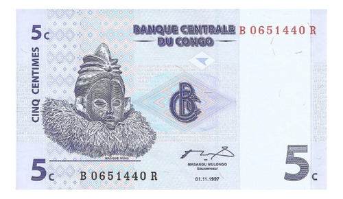 Congo 5 Centimes 1997 