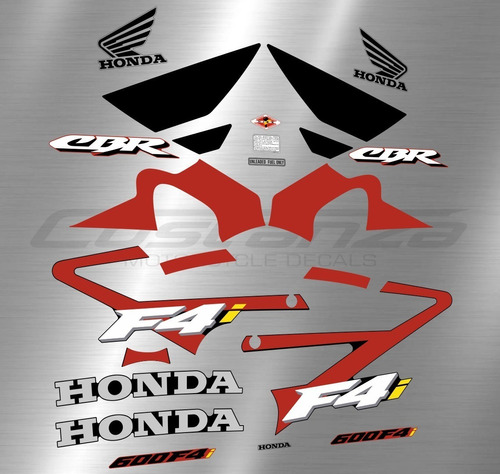 Calcos Honda Cbr 600 F4i Kit Completo Varios Colores