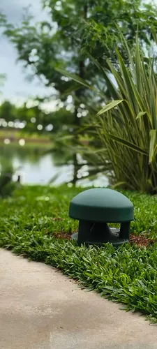 Caixa De Som Ambiente Jardim Garden Passiva Verde Ms Audio