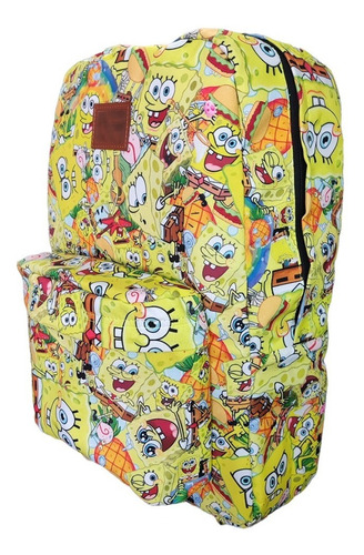 Mochila Escolar Bob Esponja + Bolsita