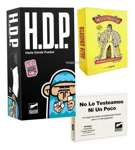 Hdp + No Lo Testeamos + Mazo Argento Humor Negro Previa