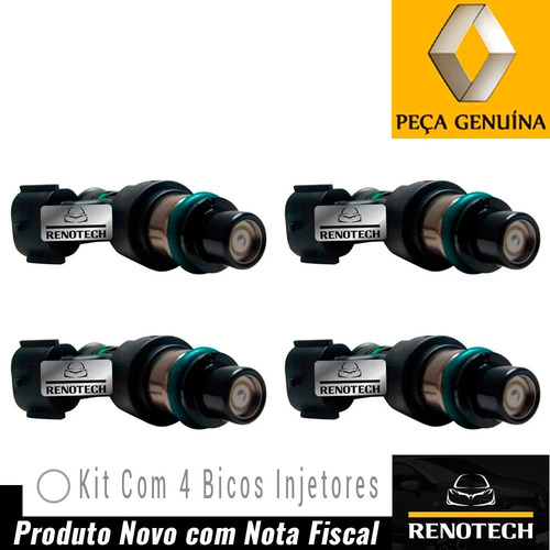Kit Com 4 Bicos Injetores De Combustivel Fluence 2.0 16v M4r