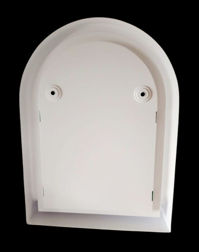 Peinador Baño Con Espejo Repisa Marco Capilla 37x50x3 C6 Blanco