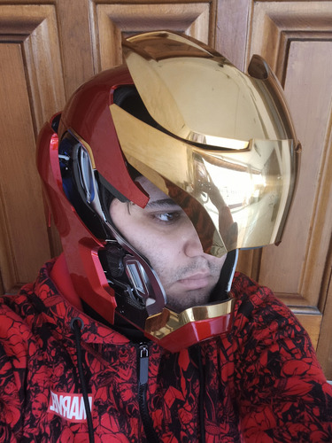 Capacete Comando Voz Iron Man Mk50 Homem De Ferro Sem Juros