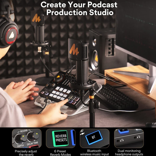 Imagen 10 de 10 de Maono Ame2 E2 Consola Interface Produccion Podcast Youtube