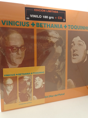 Vinicius Bethania Toquinho La Fusa Vinilo Lp + Cd Nuevo 