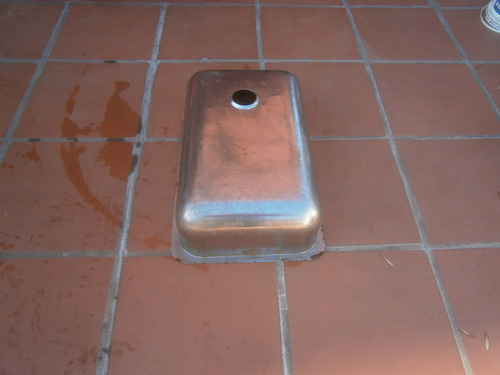 Bacha De Acero 53 Largo X 34,3 Ancho X 14 Profundidad Plateado (Usado)