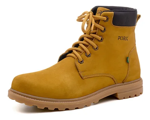 Bota Cl ssica Coturno 100 Couro Todo Forrado E Espumado
