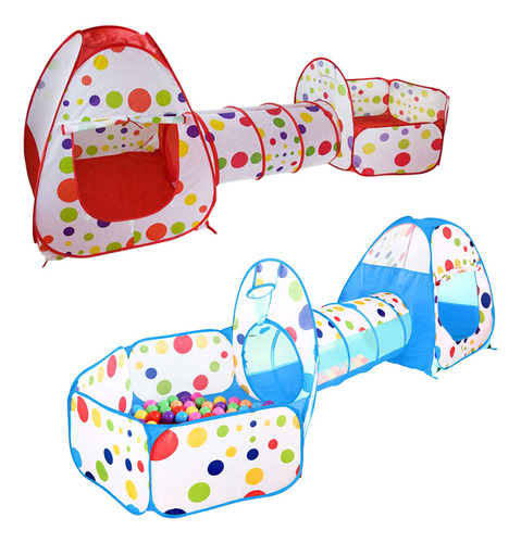 Juego De Tienda De Campaña Para Niños, Túnel De Rastreo Y Pi