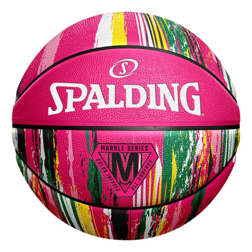 Spalding Marble Ball Z - Balones De Baloncesto Unisex, Rosa. Color Rosado