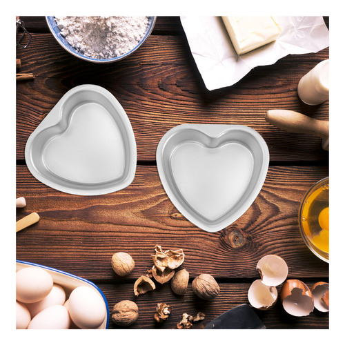 Molde Para Tartas Con Forma De Corazón, 5 Unidades, Molde Pa
