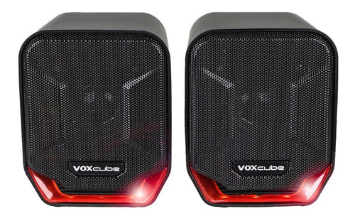 Alto-falante Infokit Voxcube VC-D360 portátil preto e vermelho 
