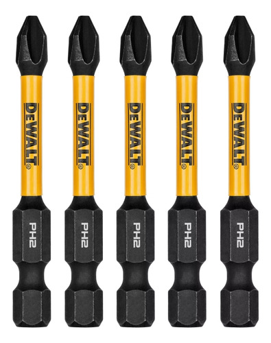 Set 5 Puntas Phillips 2-1/4 Flextorq Dwaf2ph2ir5 Dewalt