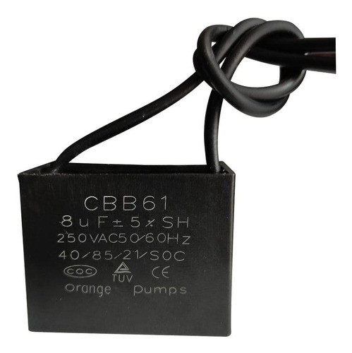 Capacitor Condensador 8uf 250v 50/60hz 40/85 Cbb61