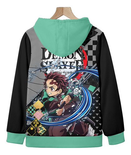 Sudaderas Con Capucha Anime Demon Slayer Chamarras Cómodas