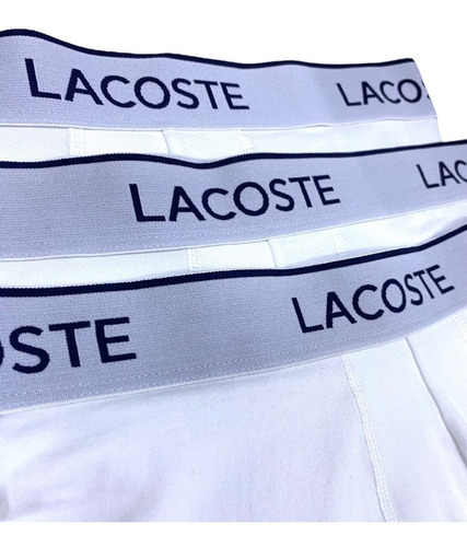 Boxer Brief Lacoste 3 Pack Algodon Elastico Original 8451