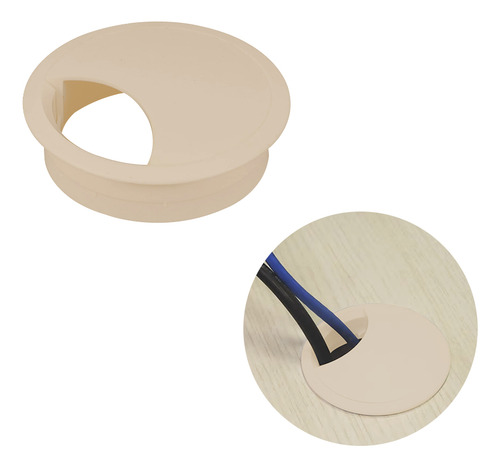 Passa Fio 59 Mm Marfim Para Mesas E Bancadas 5 Un - Bigfer