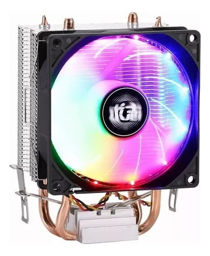 Disipador Cooler Cpu Rgb Ventilador Base De Cobre Intel/amd